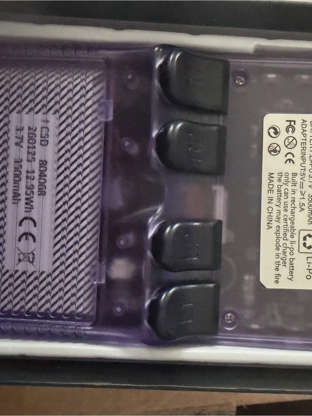 Handheld Gaming Console - Purple Transparent